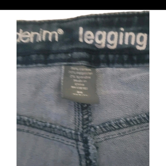 Dark Blue Denim Jeggings - Picture 4 of 7